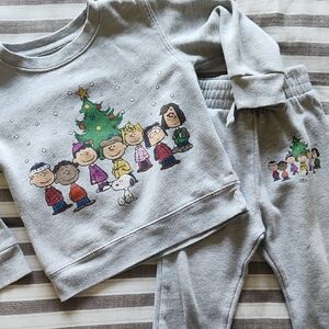 Peanuts Gray Cotton Blend Apparel